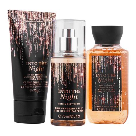 bath and body works into the night mini gift set